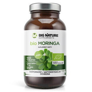 Big Nature Bio Moringa, 150 comprimate