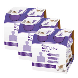 Kit di proteine Nutridrink, preparazione nutrizionale, gusto moka, 12 x 125 ml