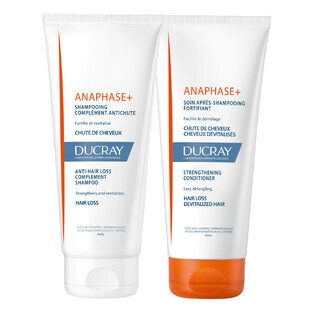 Ducray Anaphase+ set, anti-hair loss shampoo, 200 ml + strengthening hair conditioner, 200 ml