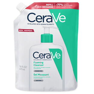 CeraVe, reinigendes Reinigungsgel mit Ceramiden, normale und fettige Haut, Vorrat, 473 ml