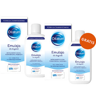 Oilatum Advanced Formula, emulsie de baie, din prima zi de viață, 400 ml + 400 ml gratuit