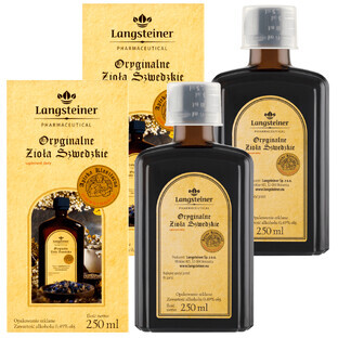 Set Langsteiner Original Swedish Herbs, 2 x 250 ml