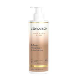 Uzdrovisco Body&Face Ritual, lotion autobronzante, pour le corps et le visage, 200 ml