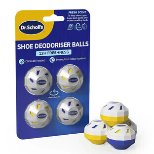 Dr. Scholl's, palline deodoranti per scarpe, 4 pezzi