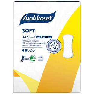 Vuokkoset Wit, maandverband, Zacht, 42 stuks
