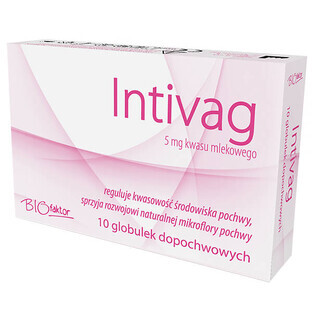 Intivag, globuli vaginali, 10 unità