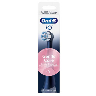 Black refills for electric toothbrush iO Gentle Care, 4 pcs, Oral-B, Oral-B