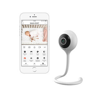 Video Monitor wifi inteligente con sensor de temperatura, Blanco, Lionelo
