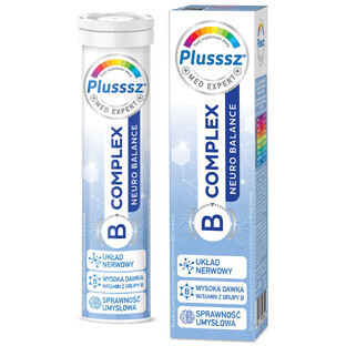Plusssz B-Complex Neuro Balance, 20 comprimidos efervescentes