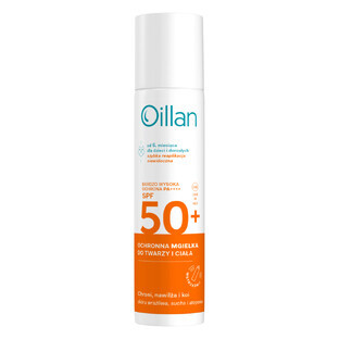Oillan Sun, beschermingsspray voor gezicht en lichaam, vanaf 6 maanden, SPF 50+, 75 ml