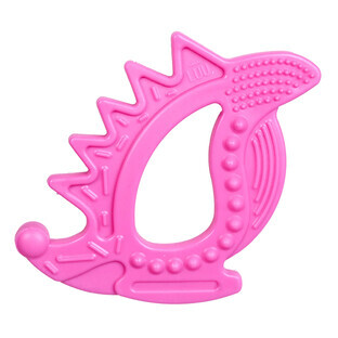 Luu Kids, dentition sensorielle, Ollie le dragon, rose, après 4 mois, 1 pièce