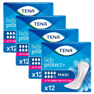 Set Tena Lady, prosoape sanitare specializate, Maxi, 4 x 12 buc