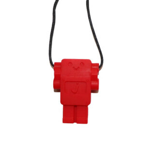 Jellystone Designs, colgante antiestrés, robot, rojo, a partir de 3 años, 1 pieza
