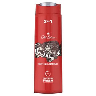 Old Spice, gel de duș 3 în 1 pentru corp, păr și față, Wolfthorn, 400 ml