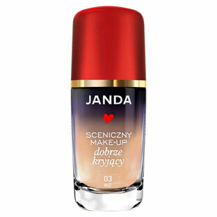 Janda, Bühnen-Make-up, Gesichtsgrundierung, gut deckend, 03 beige, 30 ml