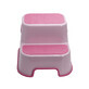 Anti-slip toilet seat with 2 steps, Pink, Bebe Royal