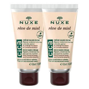 Nuxe Reve de Miel Cica, crema per mani e unghie, 2 x 50 ml