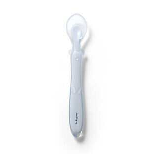 BabyOno, flexible silicone spoon, blue, from 6 months, 1 piece