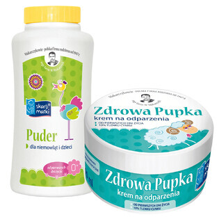 Mother's Treasure set, Healthy Bottom cream, from birth, 90 ml + protective powder for babies and children, 120 g