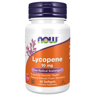 Now Foods Lycopene 10 mg, 60 soft capsules