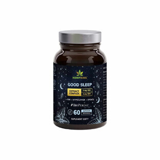 Good Sleep - 5mg CBD, 3mg CBN per capsule Extract Complex - 60 capsules for sleep - HempKing
