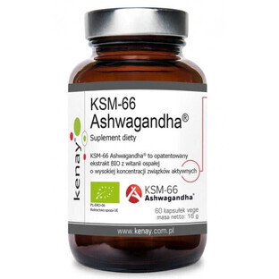 BIO Ashwagandha KSM-66 200mg (60 capsules) Kenay