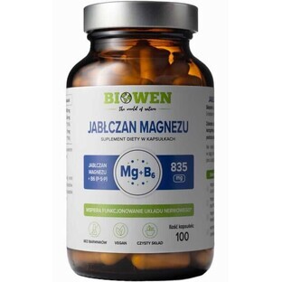 Magnesium malate - 100 capsules Biowen