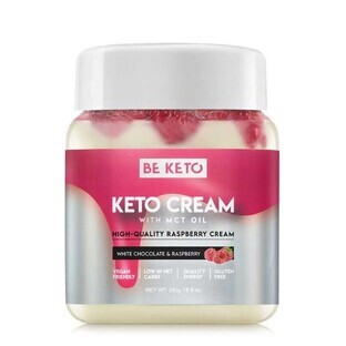 Crema Keto al cioccolato bianco e lamponi 250g BeKeto