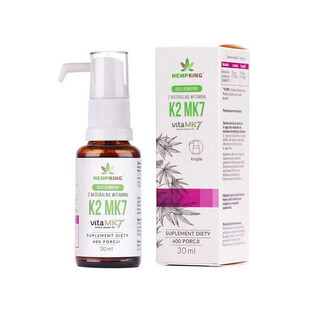 Vitamine K2 MK7 dans l'huile de chanvre BIO 30 ml HempKing