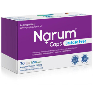 Narum Caps fără lactoză 150 mg | 30 capsule