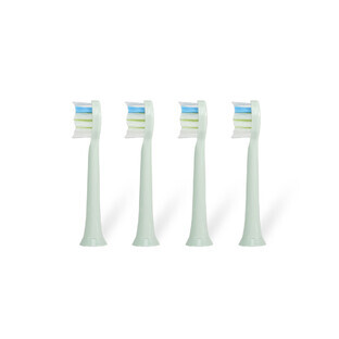 Oromed ORO-SONIC PROFESSIONAL green sonic toothbrush tips, 4 pieces.