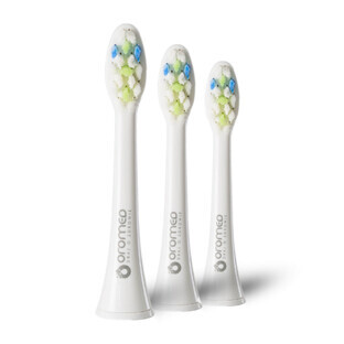 Oromed ORO-SONIC NEXT blanco puntas de cepillo de dientes sónico, 3 piezas