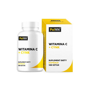 Vitamin C 1000 mg and Zinc 15 mg 100 capsules PolVit