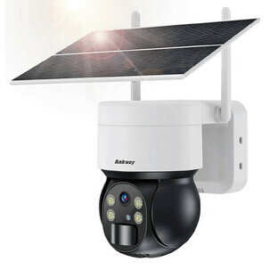 Choetech ASC006-4G cámara solar inteligente PTZ 4G LTE con panel solar de 5W - blanco