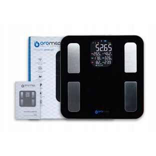 Badkamerweegschaal ORO-BLUETOOTH H SMART ZWART