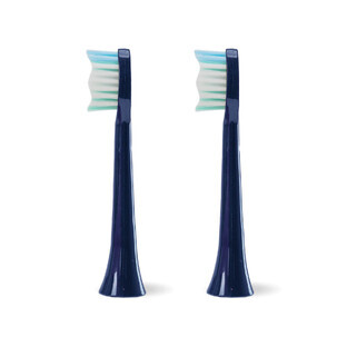 Oromed ORO-SONIC X PRO navy blue sonic toothbrush tips, 2 pieces.