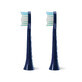 Oromed ORO-SONIC X PRO navy blue sonic toothbrush tips, 2 pieces.