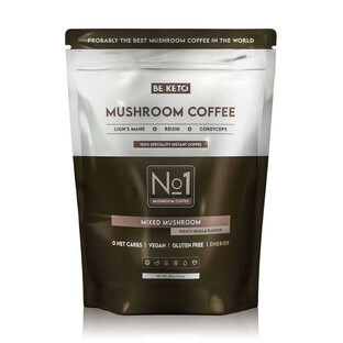 Cafea solubilă - ciuperci (coamă de leu & Cordyceps & Reishi) - vanilie franceză 250g BeKeto