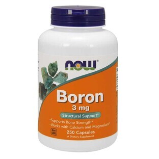 NOW Foods Bor 3 mg - 250 Kapseln