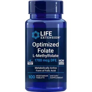 Geoptimaliseerd foliumzuur 1700 mcg 5-MTHF 100 tabletten Life Extension