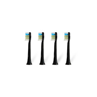 Oromed ORO-SONIC PROFESSIONAL Schallzahnbürstenaufsätze schwarz, 4 Stück