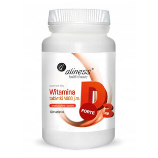 Aliness Vitamina D3 Forte 4000 UI, 120 comprimidos