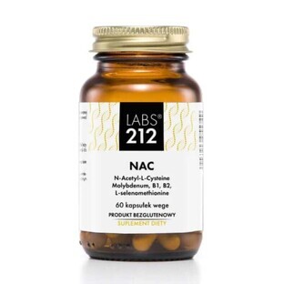 Labs212 NAC (N-Acetyl-L-Cysteine, molybdenum) 60 caps