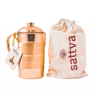 Sattva Striped copper jug, 1950 ml