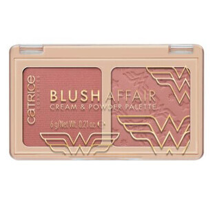 Palette di fard per guance 020 Powerfull insieme Blush Affair Wonder Woman, 6 g, Catrice