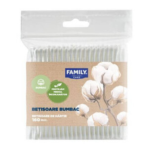 Katoenen eetstokjes, 160 stuks, Family Care