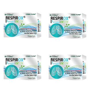 Respirox Pulmonary Detox Total Cleanse, 4x30 capsules, Cosmo Pharm