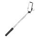 Selfie stick WH1YXS telescopic tripod 1m with round light and phone holder - black