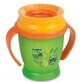 Lovi 360 Mini cup with handles 9m+ green-orange Folky 210ml