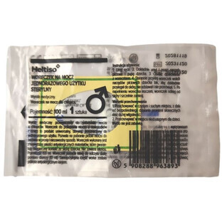 Heltiso urinezakje 100 ml voor jongen, steriel wegwerp, 1 stuk